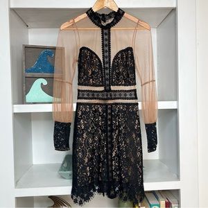For Love & Lemons Vivian Mini Lace Dress